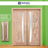 porta de madeira grande valor Guararema