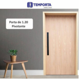 porta pivotante de madeira maciça preço São Caetano do Sul